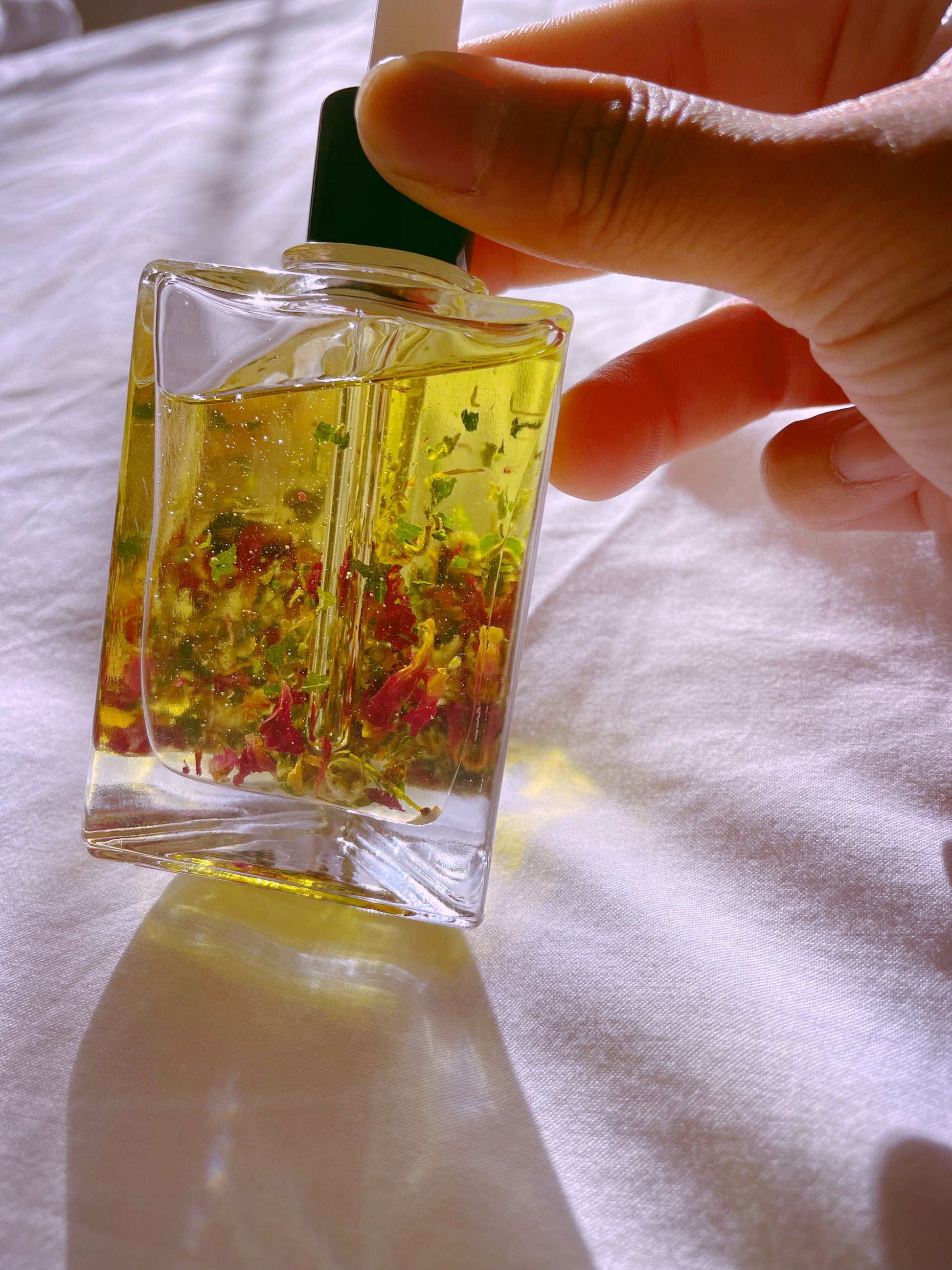 Herbal Infused Body Oil (rose scented) image 2